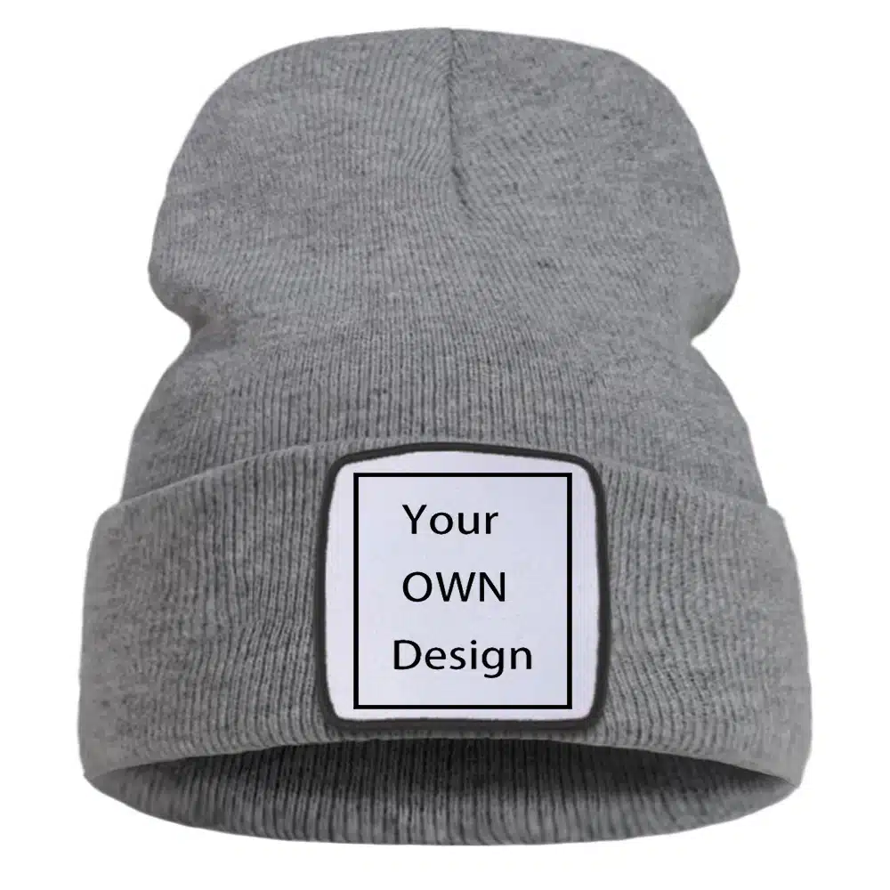 Hall müts Sinu valitud kirjaga, klassikalise soonikkoes disainiga ning esipaneelil kohandatava ruudustikuga, millele on kirjutatud 'Your OWN Design'.