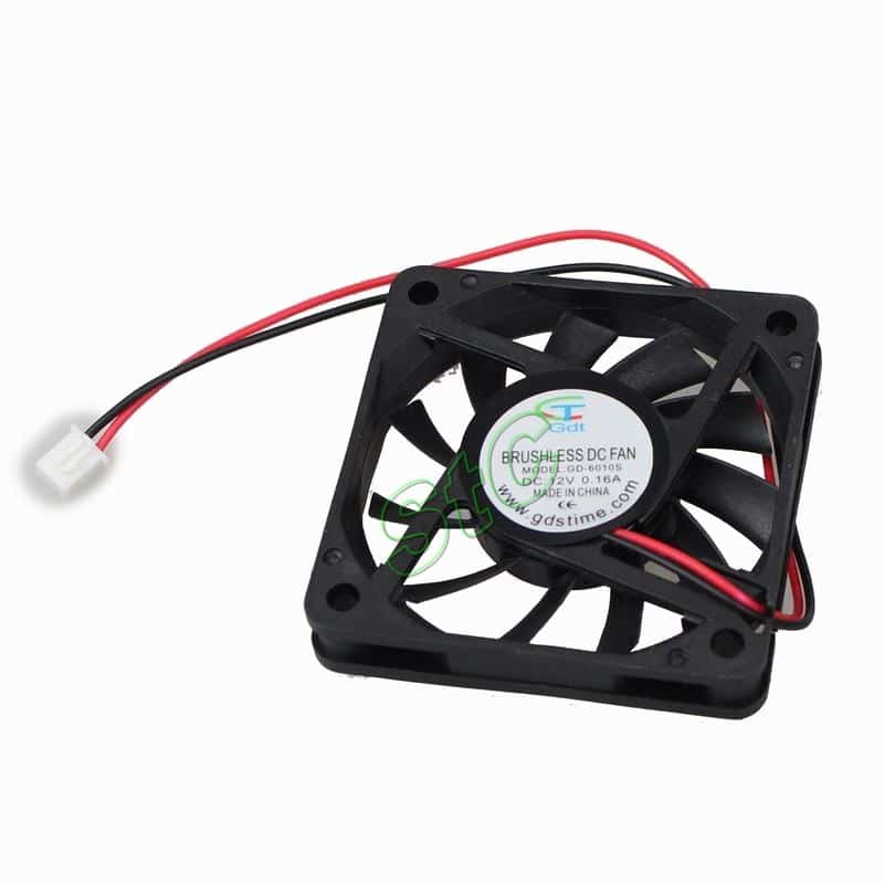 must plastikust 12V jahuti ventilaator koos juhtmetega
