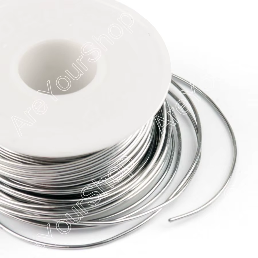 hõbedane 0.5 mm raudtraat valgel plastist rullil