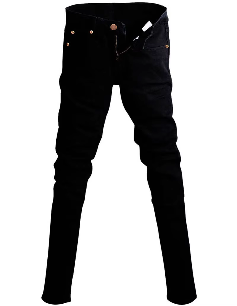 mustad meeste super skinny teksad