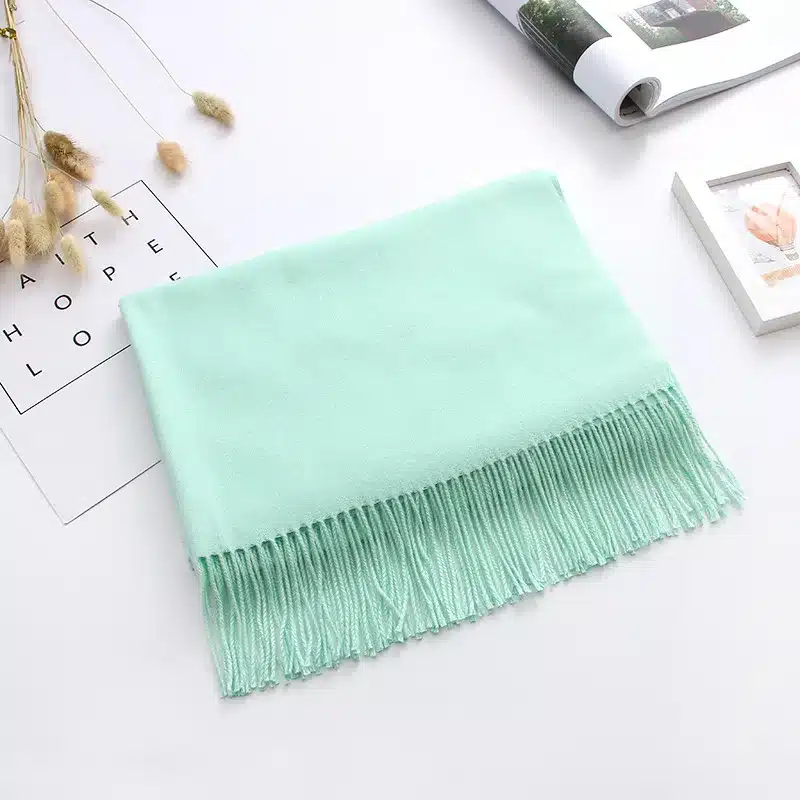 2017 thick women scarf solid warm winter scarves cashmere pashmina lady shawls wraps bandana long soft echarpe foulard cachecol 22