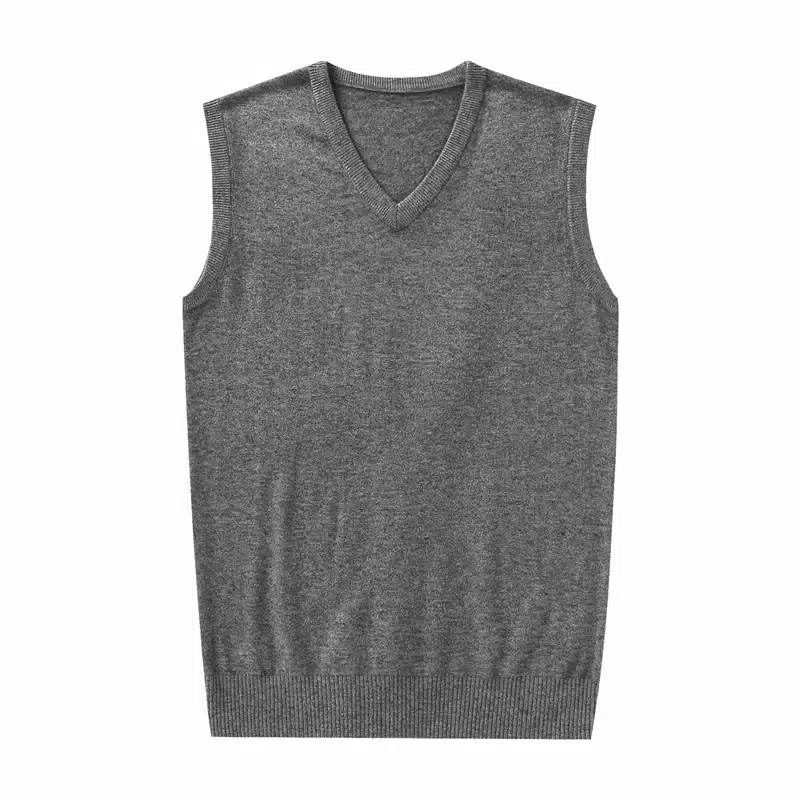 COODRONY Autumn Winter Cashmere Classic Vest Sweater Men Sleeveless Sweaters Solid Color V-Neck Wool Pullovers Men Jersey Hombre 9