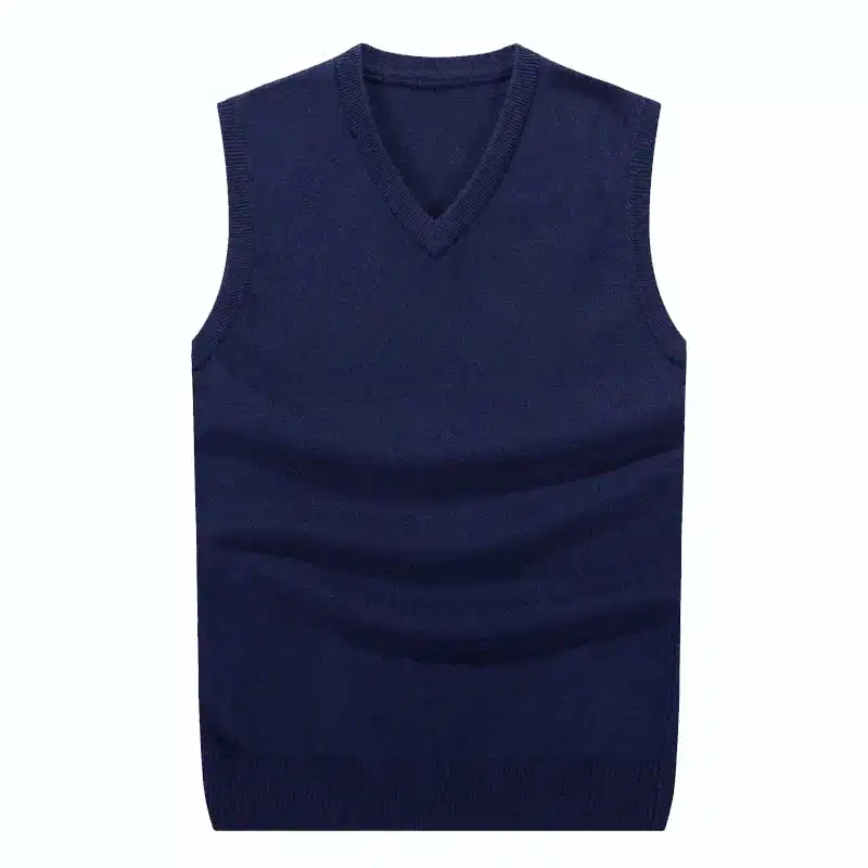 COODRONY Autumn Winter Cashmere Classic Vest Sweater Men Sleeveless Sweaters Solid Color V-Neck Wool Pullovers Men Jersey Hombre 16