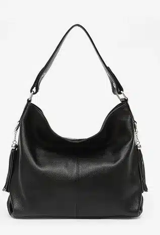 2018 New Fashion Soft Real Genuine Leather Tassel Women's Handbag Ladies Shoulder Tote Messenger Bag Purse Satchel Black White 19