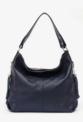2018 New Fashion Soft Real Genuine Leather Tassel Women's Handbag Ladies Shoulder Tote Messenger Bag Purse Satchel Black White 24