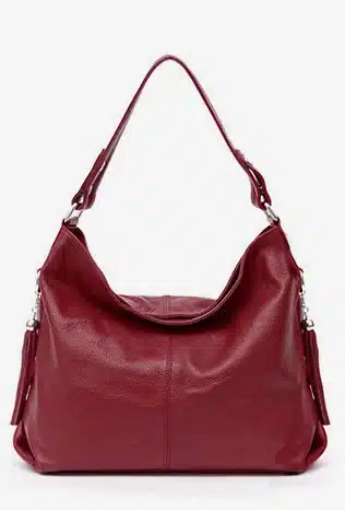 2018 New Fashion Soft Real Genuine Leather Tassel Women's Handbag Ladies Shoulder Tote Messenger Bag Purse Satchel Black White 26