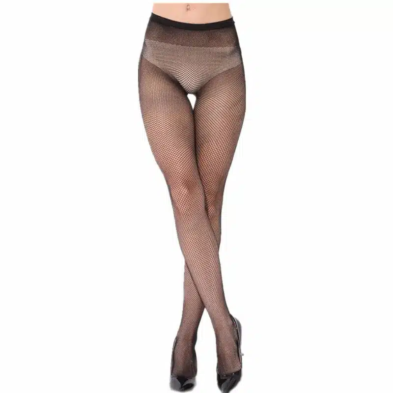 Elastic Black Mesh Tights Women Sexy Fish Net Pantyhose Female Long Thigh High Stockings Over The Knee Socks Medias 18