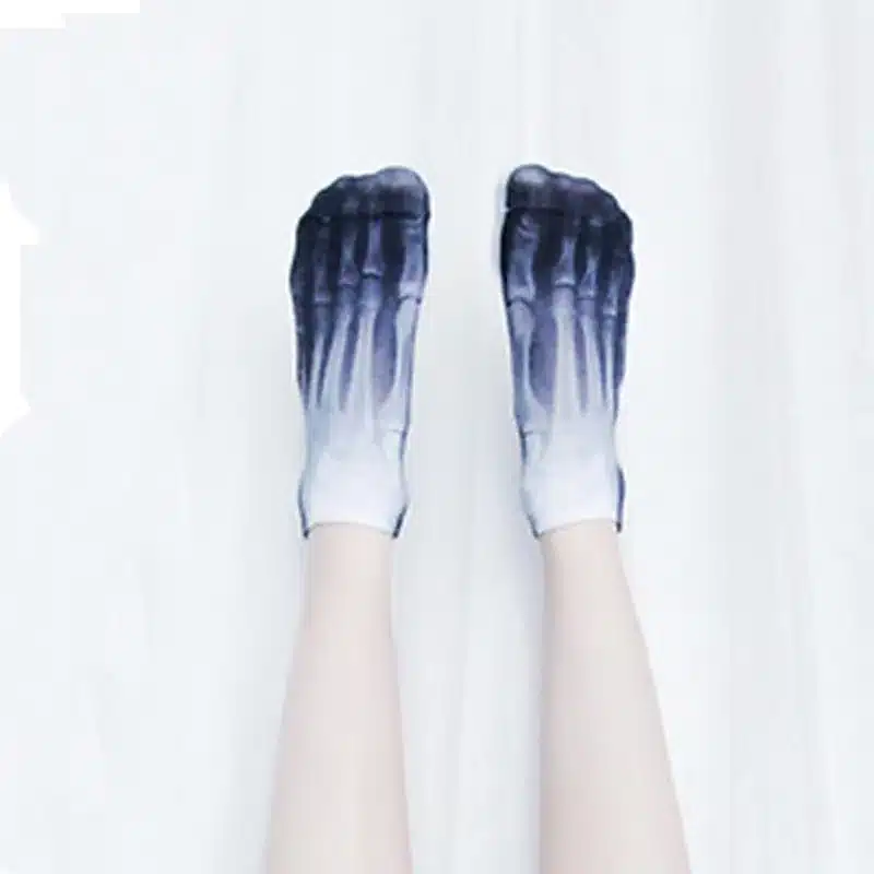 New 3D Printed Cotton Skeleton socks Bone short Women socks Terror novelty socks Animal cat Cute funny Low Cut Ankle Socks men 12