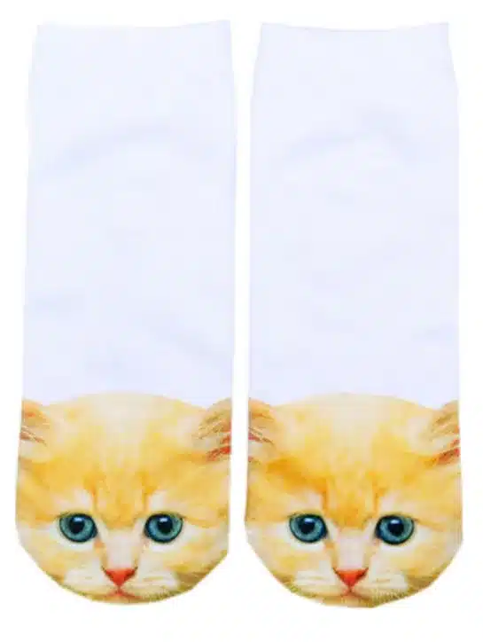 New 3D Printed Cotton Skeleton socks Bone short Women socks Terror novelty socks Animal cat Cute funny Low Cut Ankle Socks men 17