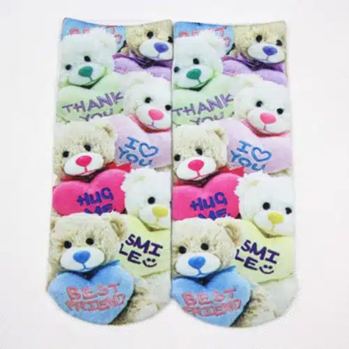 New 3D Printed Cotton Skeleton socks Bone short Women socks Terror novelty socks Animal cat Cute funny Low Cut Ankle Socks men 22