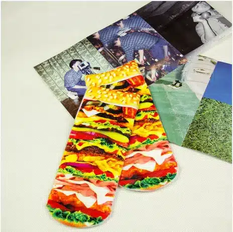 New 3D Printed Cotton Skeleton socks Bone short Women socks Terror novelty socks Animal cat Cute funny Low Cut Ankle Socks men 23