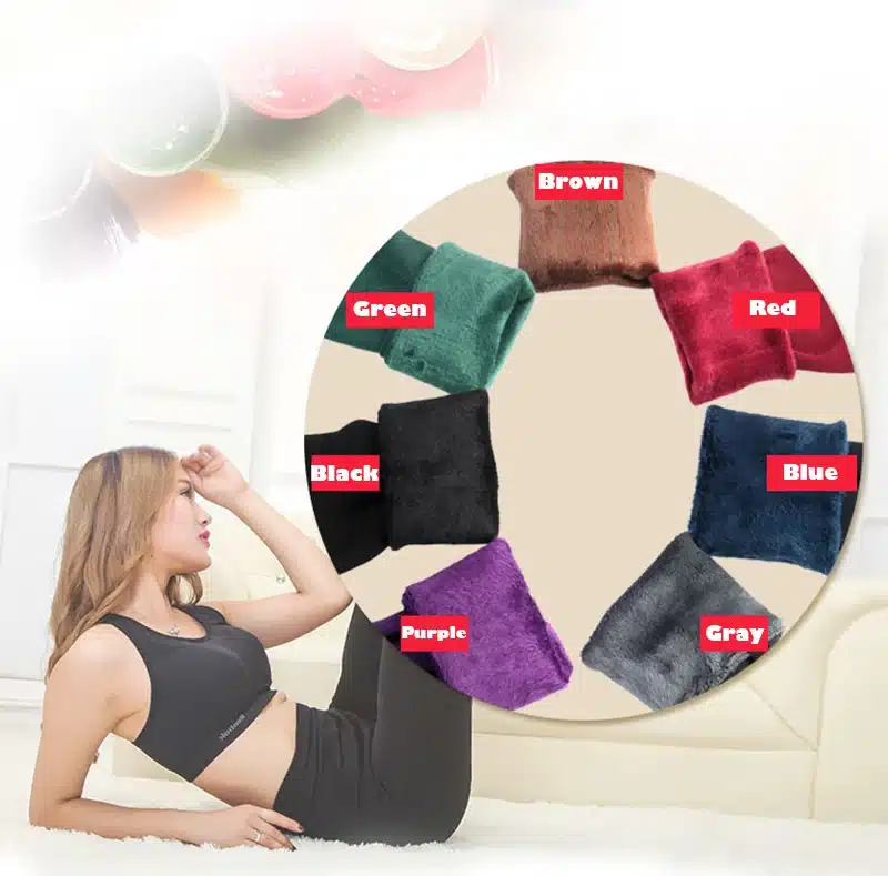 Tresdin Sexy Autumn Winter Fashion Women Plus Cashmere Tight High Quality Knitted Velvet Tights Elastic Slim Warm Thick Tights 4