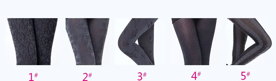 Hot Spring Autumn Tights 280 Denier Not Opaque Pattern Jacquard Velvet Pantyhose, Sexy and High Elasticity, Heather Grey Series 15