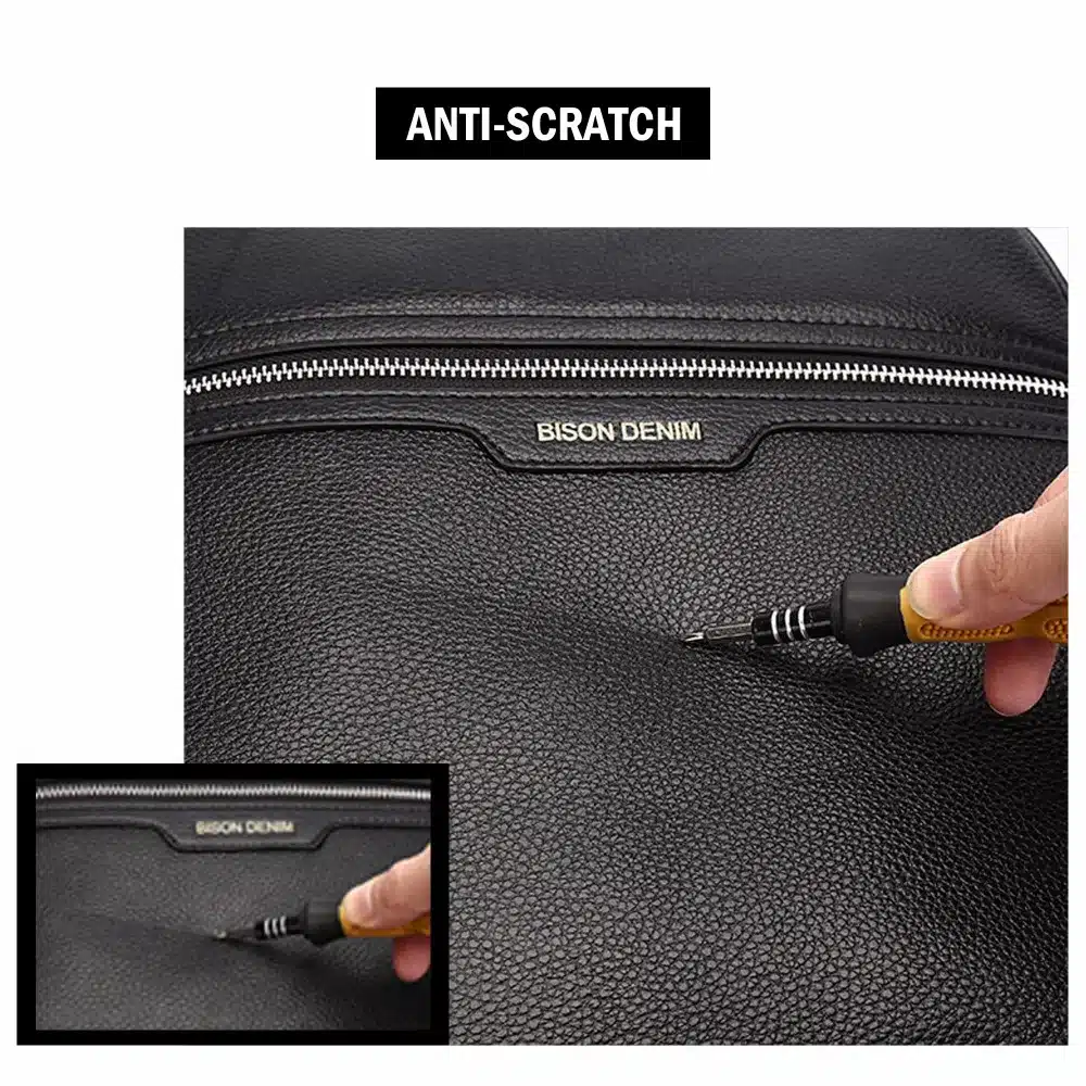 BISON DENIM 2017 Genuine Leather Backpack School Laptop Backpack Travel Backpack Male Fashion Backpack Schoolbag N2337 19