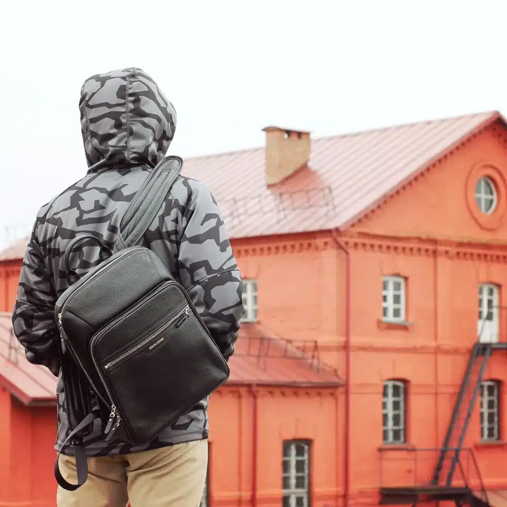 BISON DENIM 2017 Genuine Leather Backpack School Laptop Backpack Travel Backpack Male Fashion Backpack Schoolbag N2337 27