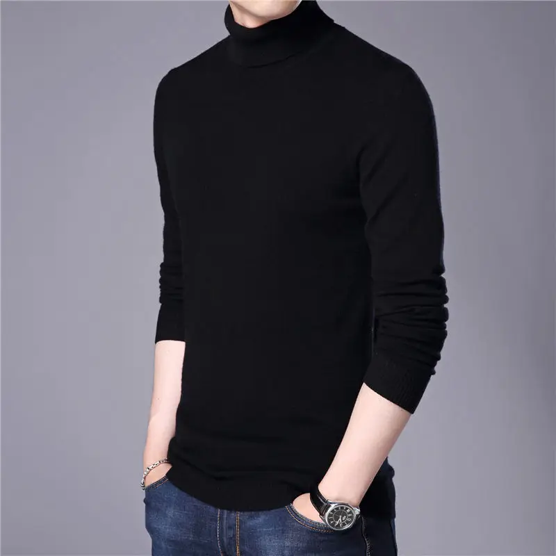COODRONY Merino Wool Sweater Men Casual Classic Turtleneck Pull Homme 2017 Winter Soft Warm Cashmere Men's Pullover Sweaters 310 22