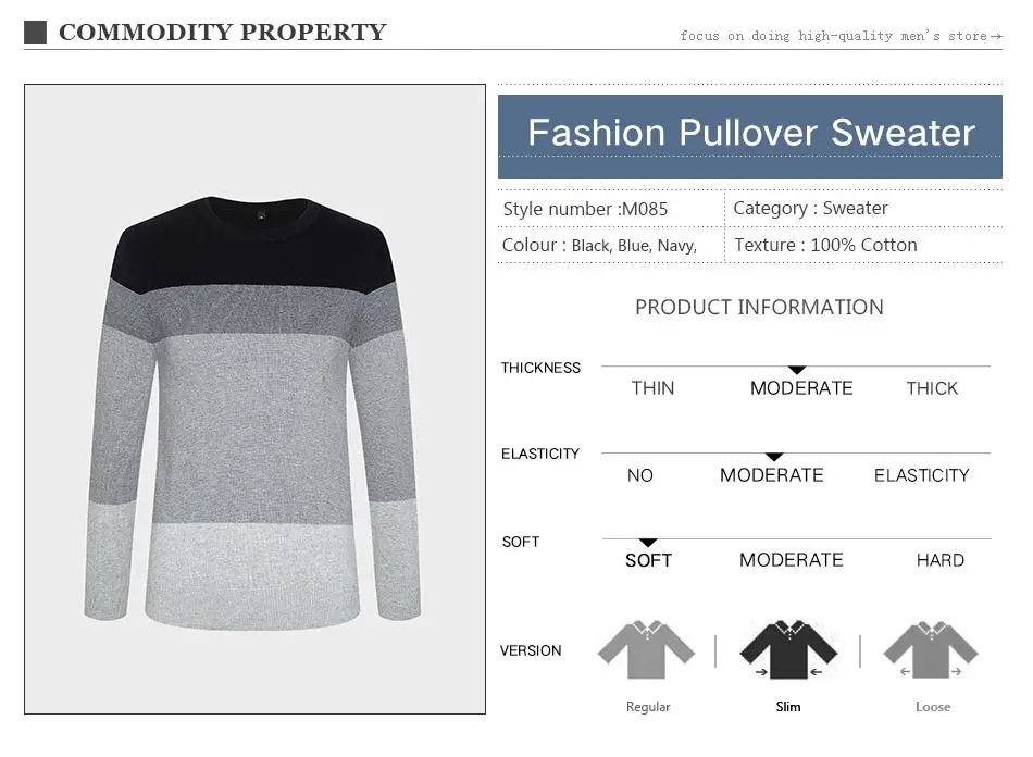2018 New Autumn Winter Fashion Brand Clothing Men's Sweaters O-Neck Slim Fit Men Pullover 100% Cotton Knitted Sweater Men M-5XL 14