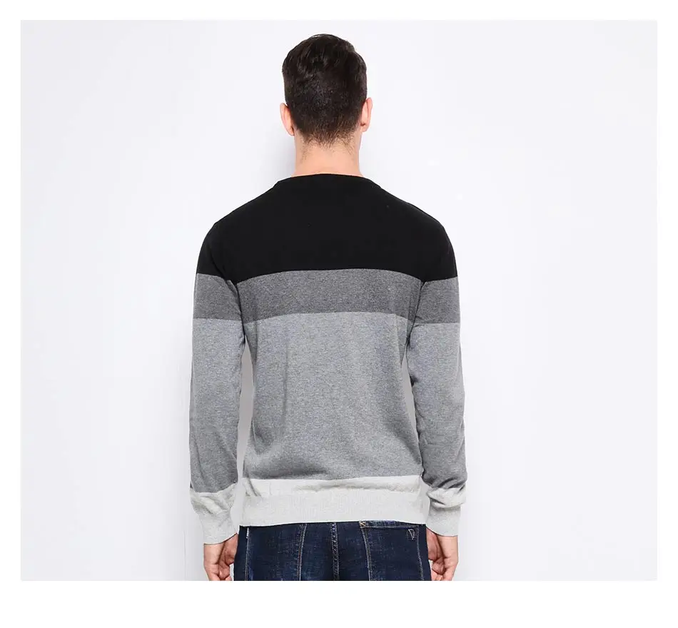 2018 New Autumn Winter Fashion Brand Clothing Men's Sweaters O-Neck Slim Fit Men Pullover 100% Cotton Knitted Sweater Men M-5XL 21