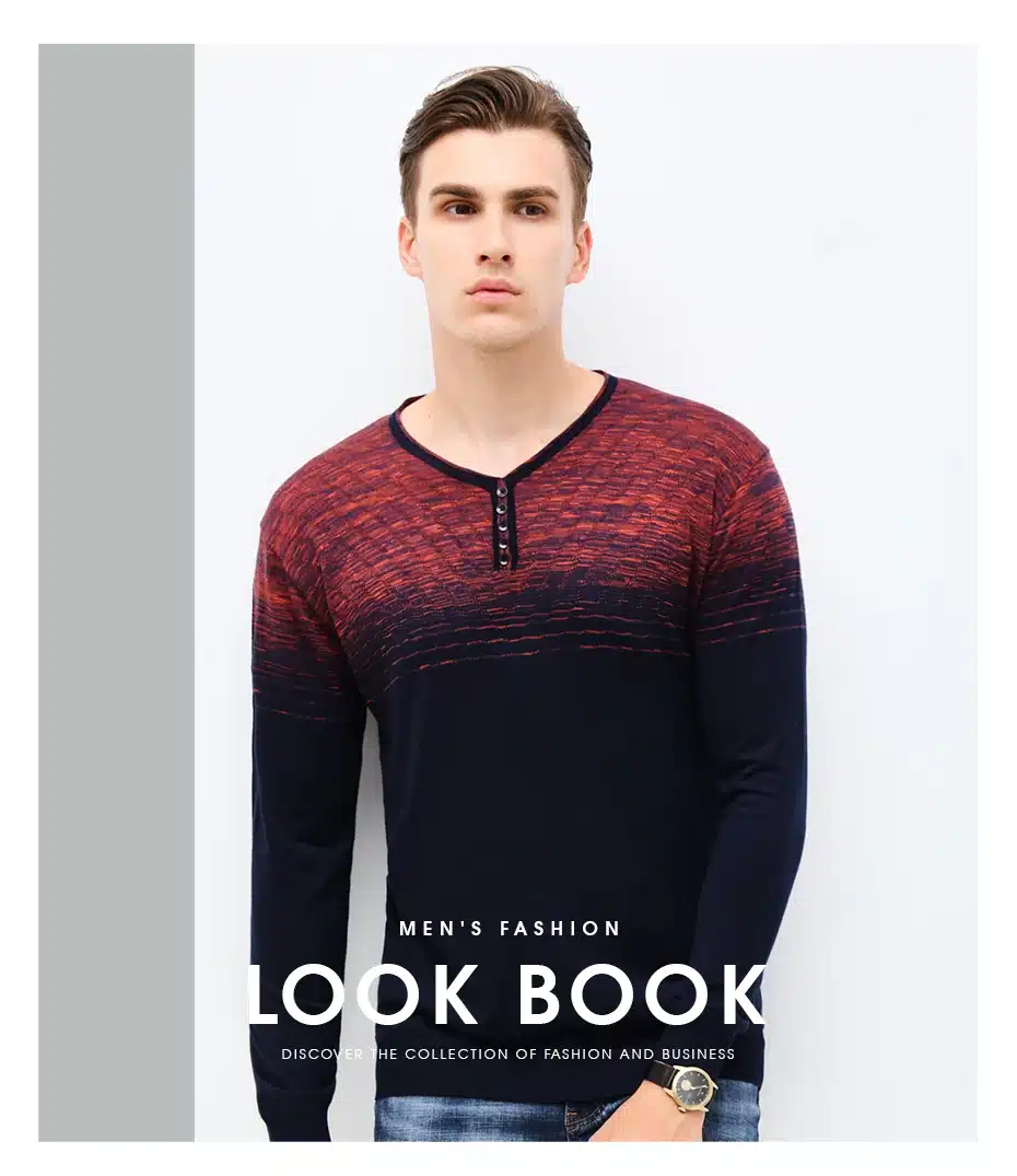 2018 New Spring & Autumn Fashion Brand Clothing Pullover Mens Sweaters Trend V-Neck Slim Fit Knitting Thin Sweaters For Men 15