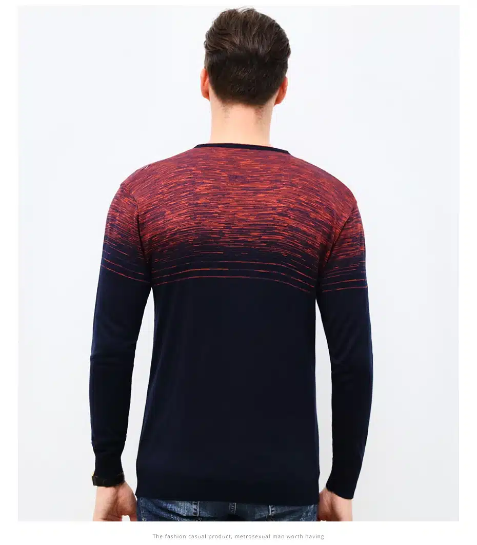 2018 New Spring & Autumn Fashion Brand Clothing Pullover Mens Sweaters Trend V-Neck Slim Fit Knitting Thin Sweaters For Men 24