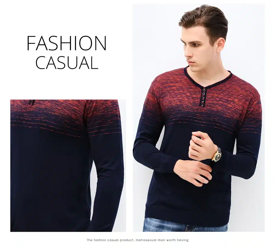 2018 New Spring & Autumn Fashion Brand Clothing Pullover Mens Sweaters Trend V-Neck Slim Fit Knitting Thin Sweaters For Men 25