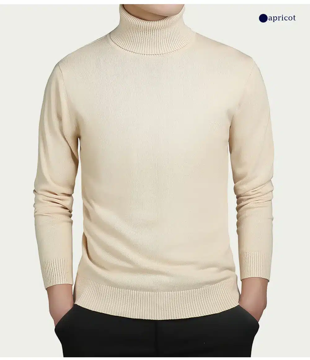 Varsanol Brand New Casual Turtleneck Sweater Men Pullovers Autumn Fashion Style Sweater Solid Slim Fit Knitwear Full Sleeve Coat 20