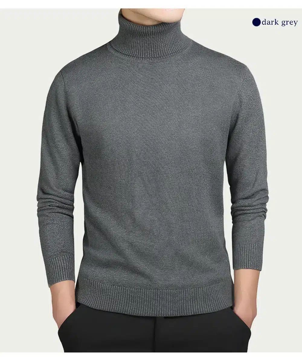 Varsanol Brand New Casual Turtleneck Sweater Men Pullovers Autumn Fashion Style Sweater Solid Slim Fit Knitwear Full Sleeve Coat 21