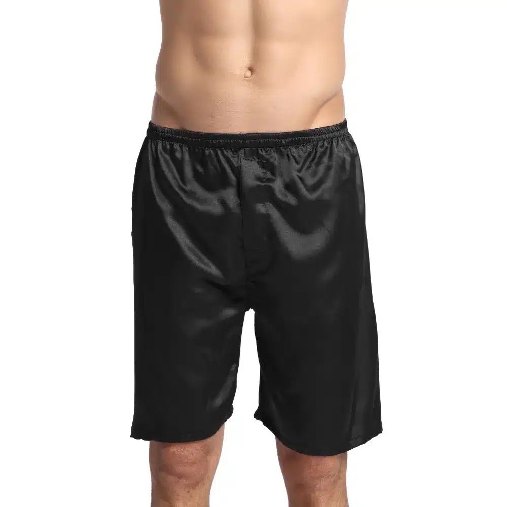 Tony&Candice 3PCS/Lot Men's Satin Silk Boxers Pajama Short Trousers Shorts Combo Pack Underwear Pajamas For Men Sleep Bottoms 25