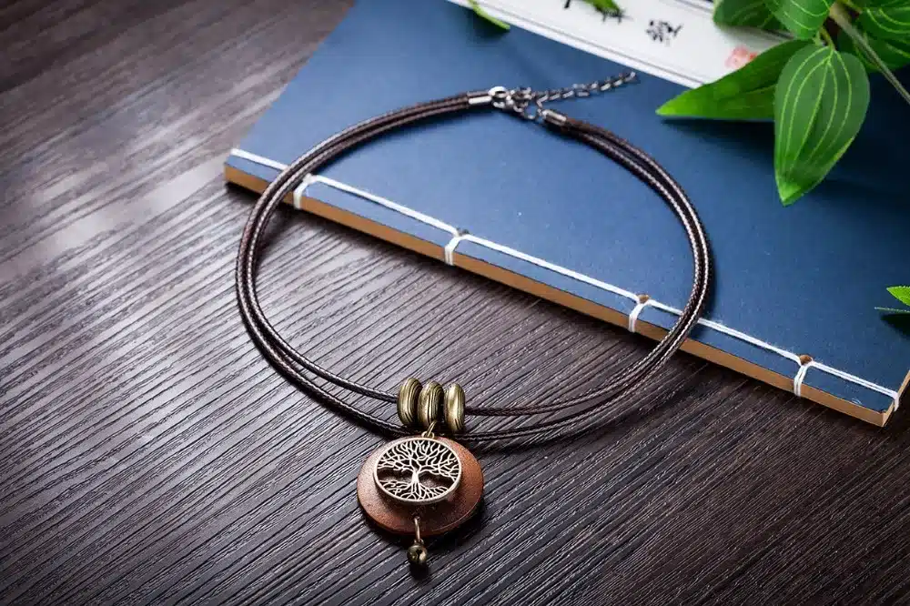 2017 chokers Woman Necklaces vintage Jewelry Tree Design Wooden pendant Long necklace for women collares mujer kolye 23