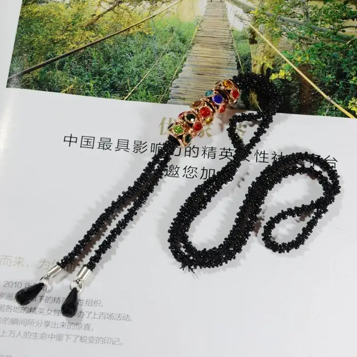 Exaggerate long pendant necklaces for women elegant black gold vintage necklace tassel waterdrop design necklaces gift #NL068 93