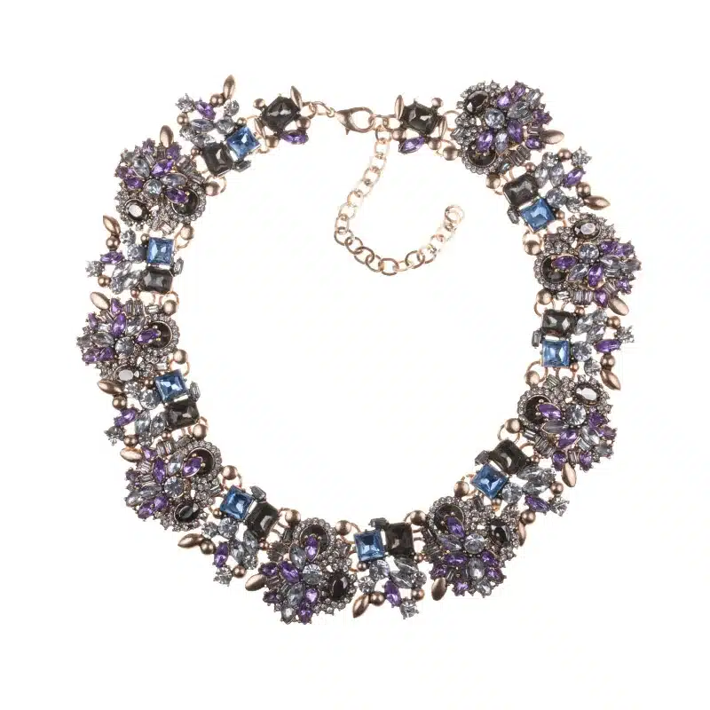 PPG&PGG Rhinestone Flower Necklaces Women Fashion Crystal Jewelry Charm Choker Statement Bib Collar Necklace 2018 21