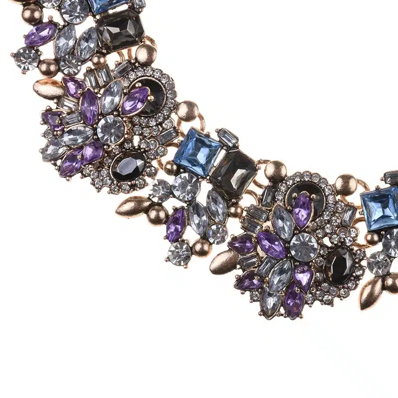 PPG&PGG Rhinestone Flower Necklaces Women Fashion Crystal Jewelry Charm Choker Statement Bib Collar Necklace 2018 22