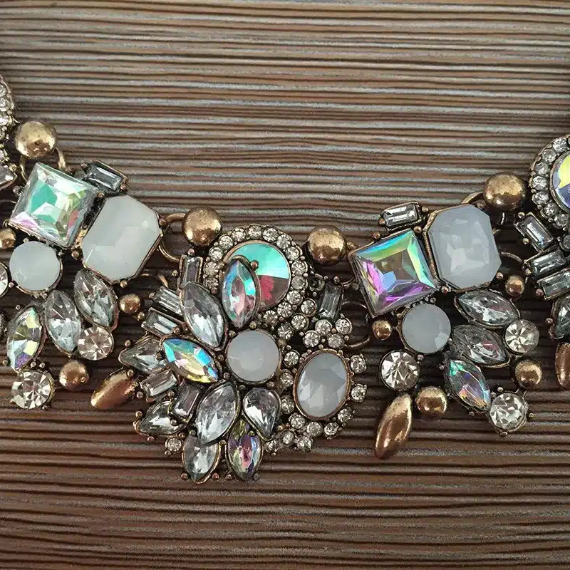PPG&PGG Rhinestone Flower Necklaces Women Fashion Crystal Jewelry Charm Choker Statement Bib Collar Necklace 2018 32