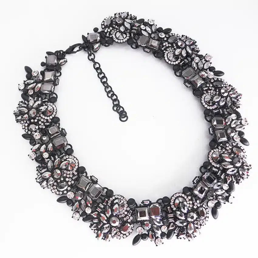 PPG&PGG Rhinestone Flower Necklaces Women Fashion Crystal Jewelry Charm Choker Statement Bib Collar Necklace 2018 51
