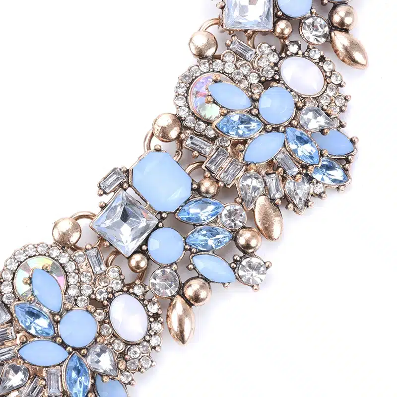 PPG&PGG Rhinestone Flower Necklaces Women Fashion Crystal Jewelry Charm Choker Statement Bib Collar Necklace 2018 64