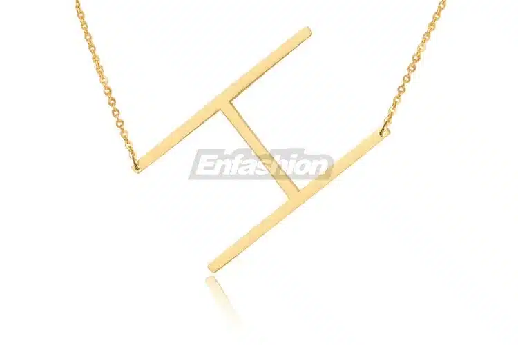 Fashion Letter Necklaces Pendants Alfabet Initial Necklace Gold ColorStainless Steel Choker Necklace Women Jewelry Kolye Collier 23