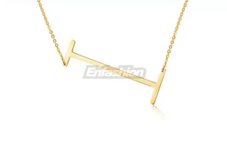 Fashion Letter Necklaces Pendants Alfabet Initial Necklace Gold ColorStainless Steel Choker Necklace Women Jewelry Kolye Collier 24