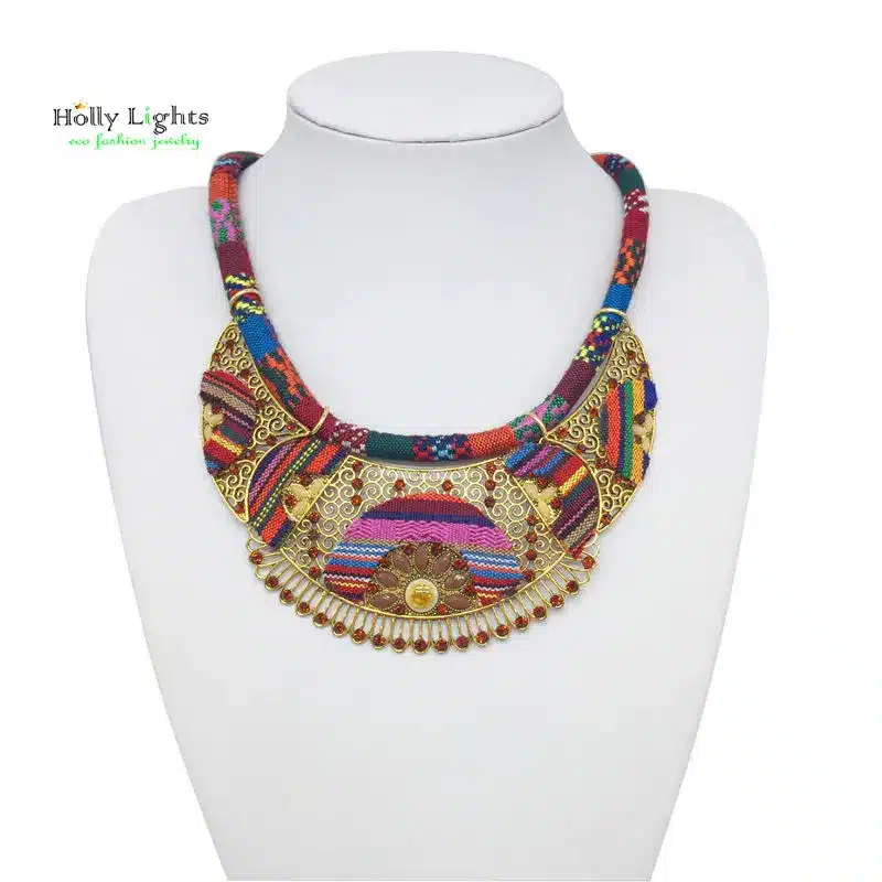 2017 New women bohemian necklace&pendants multicolor statement flower choker necklace za tribal ethnic boho jewelry mujer bijoux 8