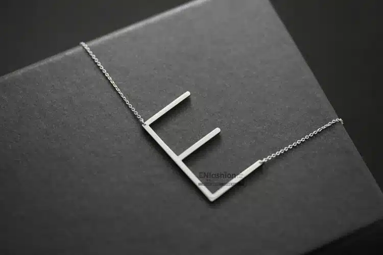 Enfashion Letter Necklaces Pendants Alfabet Initial Necklace Stainless Steel Choker Necklace Women Jewelry Kolye Collier collare 22