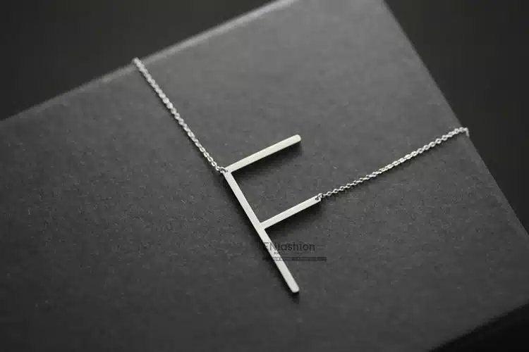 Enfashion Letter Necklaces Pendants Alfabet Initial Necklace Stainless Steel Choker Necklace Women Jewelry Kolye Collier collare 23