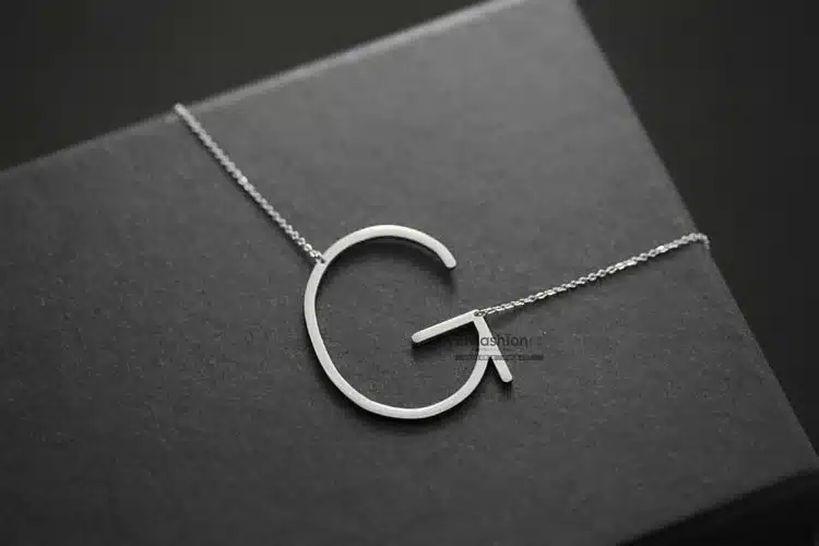 Enfashion Letter Necklaces Pendants Alfabet Initial Necklace Stainless Steel Choker Necklace Women Jewelry Kolye Collier collare 24