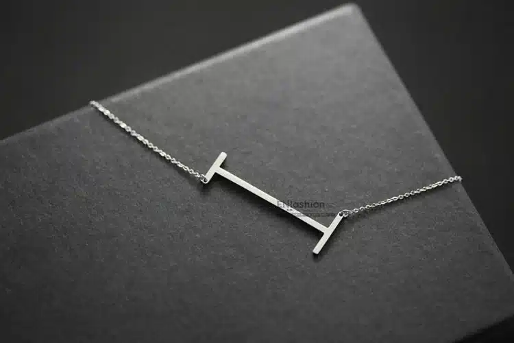 Enfashion Letter Necklaces Pendants Alfabet Initial Necklace Stainless Steel Choker Necklace Women Jewelry Kolye Collier collare 26