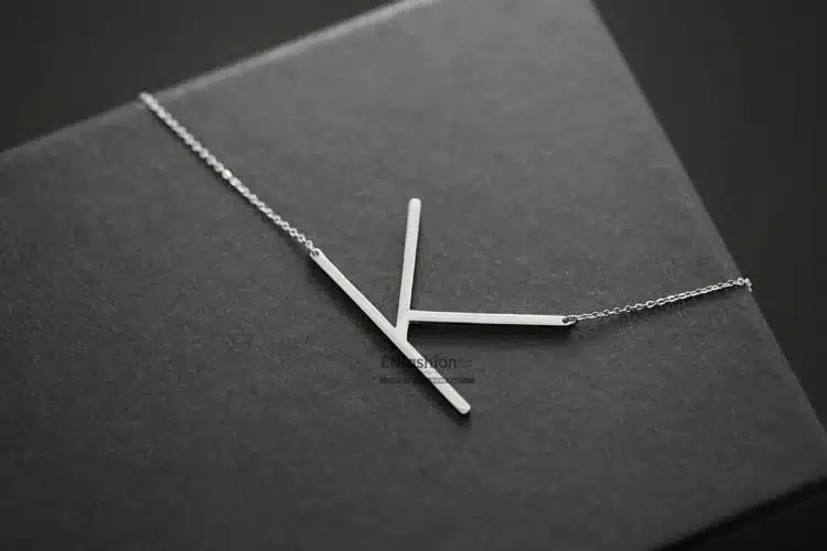 Enfashion Letter Necklaces Pendants Alfabet Initial Necklace Stainless Steel Choker Necklace Women Jewelry Kolye Collier collare 28