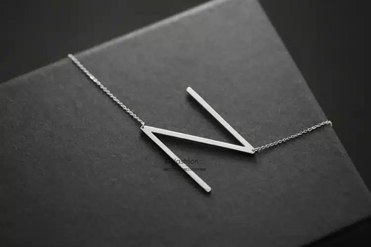 Enfashion Letter Necklaces Pendants Alfabet Initial Necklace Stainless Steel Choker Necklace Women Jewelry Kolye Collier collare 31