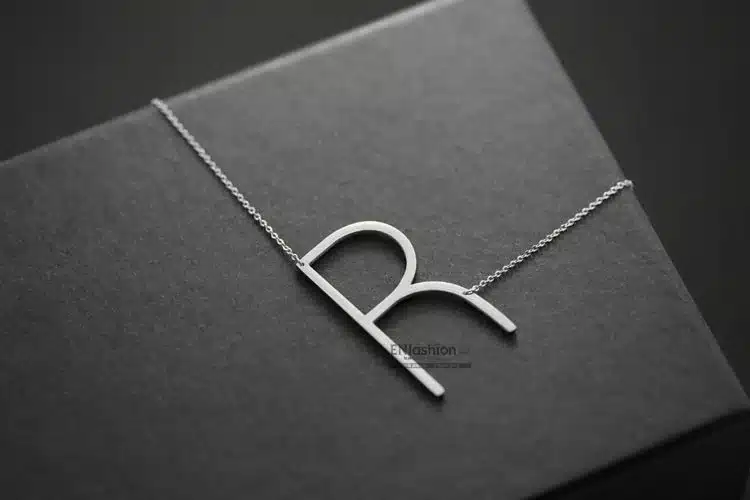 Enfashion Letter Necklaces Pendants Alfabet Initial Necklace Stainless Steel Choker Necklace Women Jewelry Kolye Collier collare 33