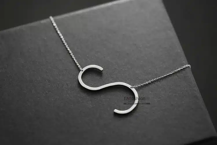 Enfashion Letter Necklaces Pendants Alfabet Initial Necklace Stainless Steel Choker Necklace Women Jewelry Kolye Collier collare 34