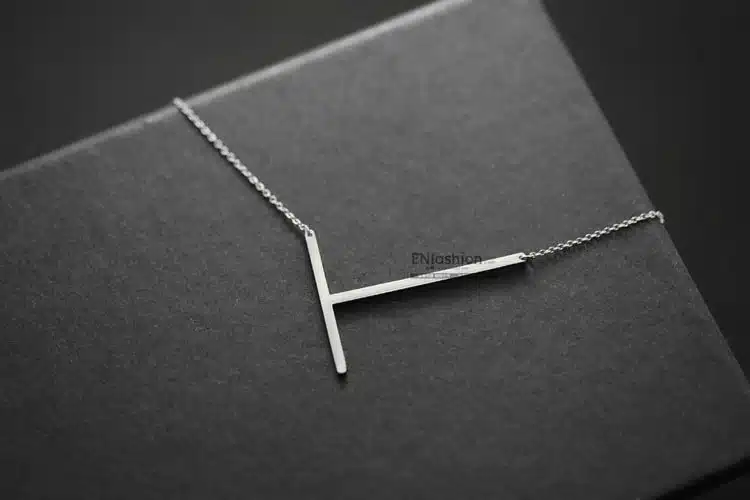 Enfashion Letter Necklaces Pendants Alfabet Initial Necklace Stainless Steel Choker Necklace Women Jewelry Kolye Collier collare 35