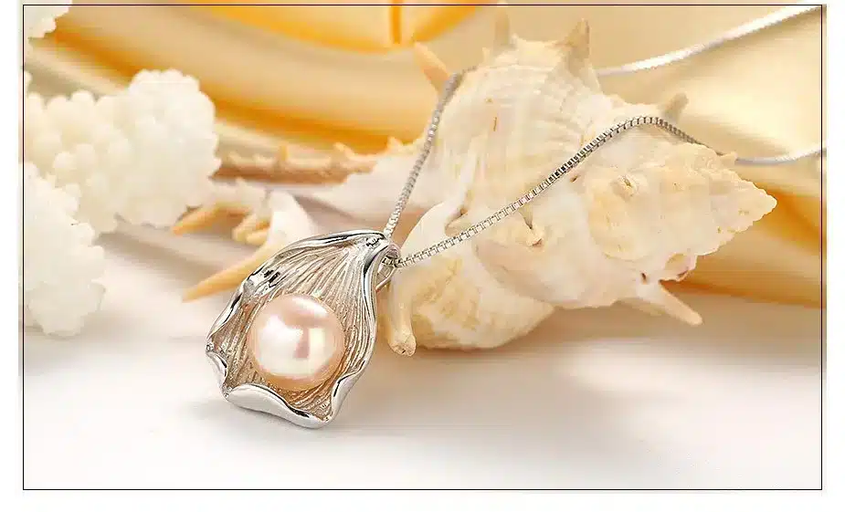 jewelry pendants, elegant women necklace with 10-11mm real natural freshwater pearl pendants 13