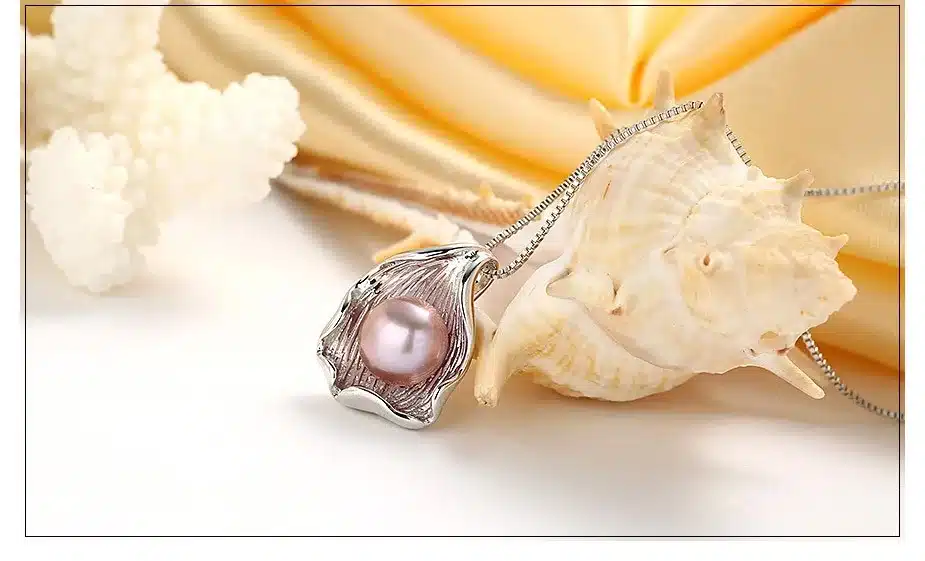jewelry pendants, elegant women necklace with 10-11mm real natural freshwater pearl pendants 14