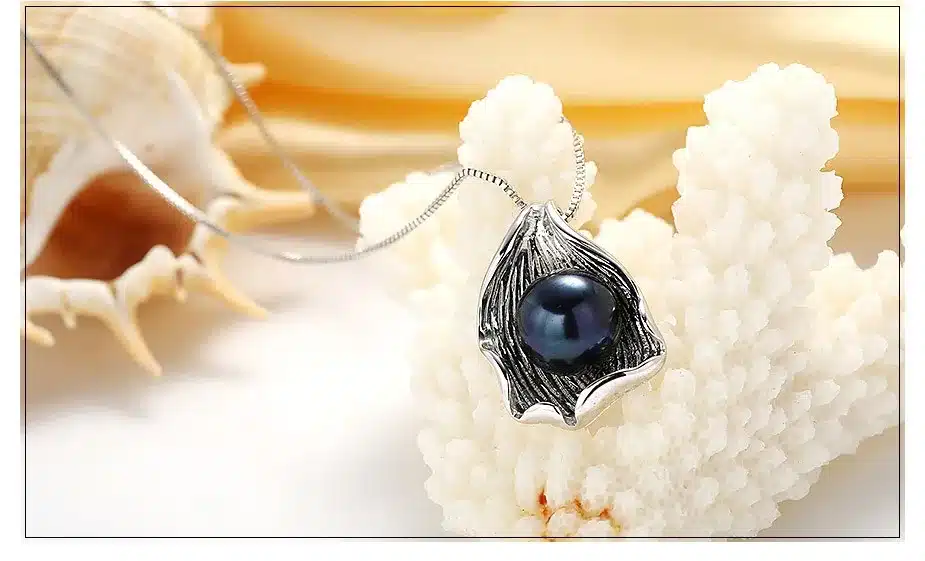 jewelry pendants, elegant women necklace with 10-11mm real natural freshwater pearl pendants 15